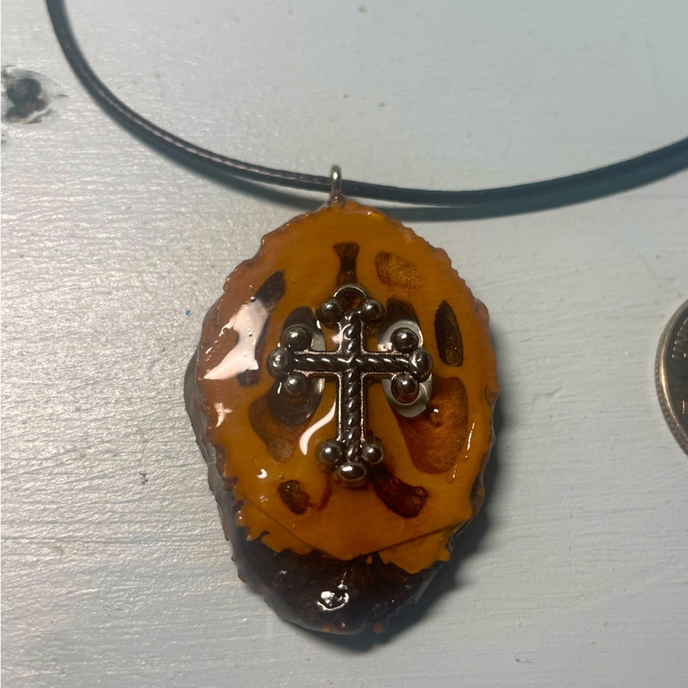Cross Third Eye Pinecone